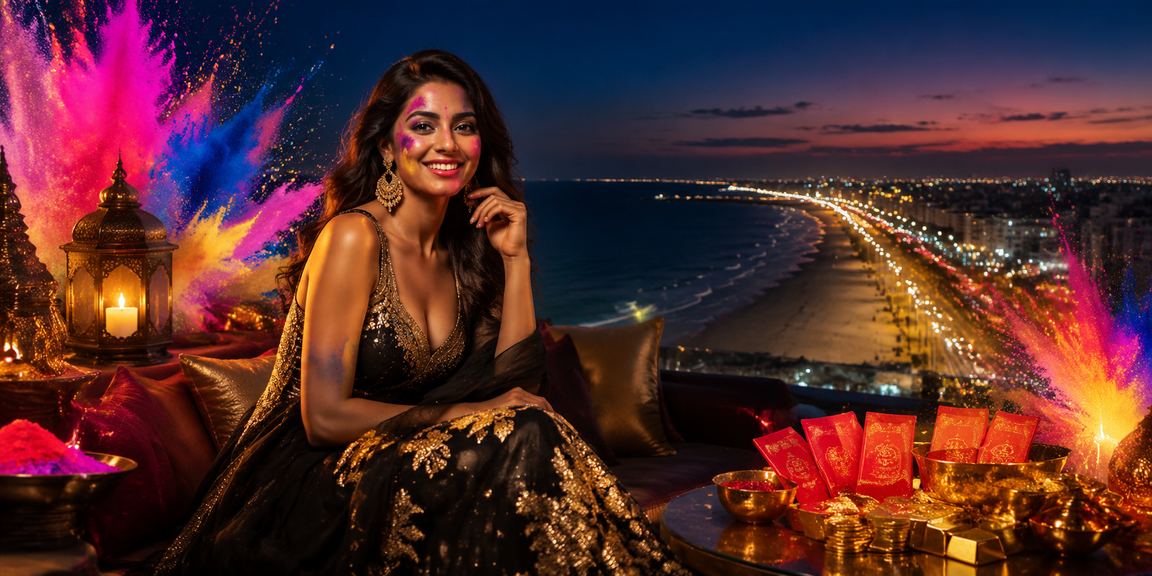 Festival celebrations near Marina Beach Chennai